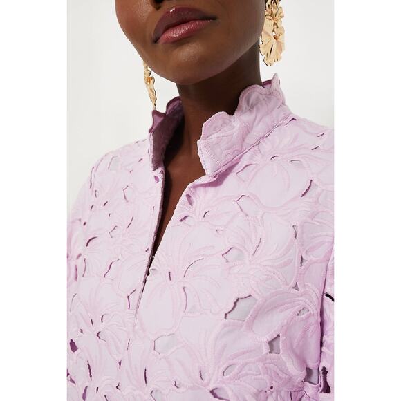 TUCKERNUCK Lilac Floral Lace Clarice Dress Size L NWT Retail $348 Tuckernuck - Picture 5 of 10